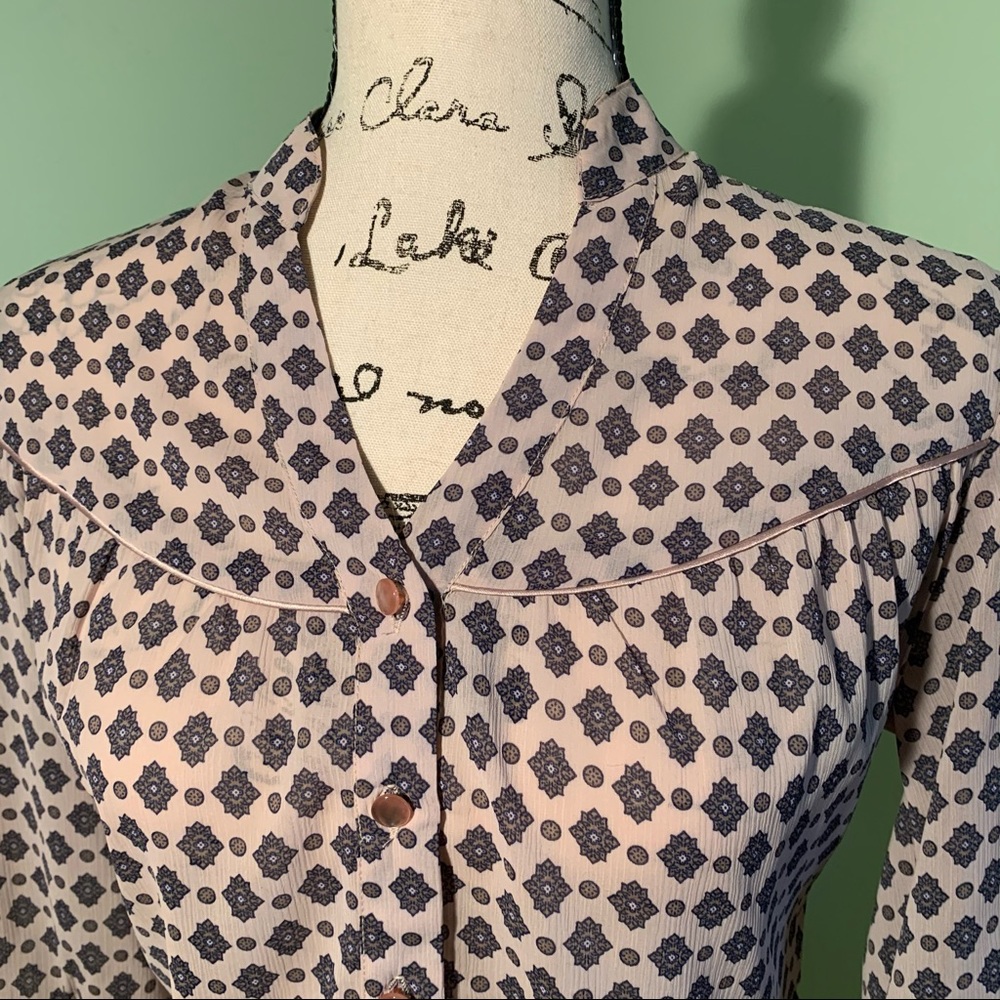 Accent western woman blouse snap button-up top